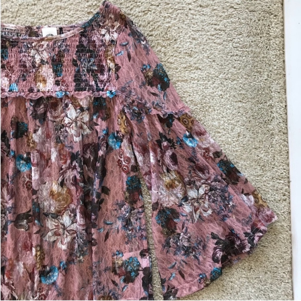 {Anthropologie} Akemi + Kin Lace Bell Sleeve Top - Picture 7 of 10